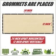 thumbnail image 2 of ColourTree Customized Size Fence Screen Privacy Screen Beige 5' x 8? - Commercial Grade 170 GSM - Heavy Duty - 3 Years Warranty - Cable Zip Ties Included, 2 of 5