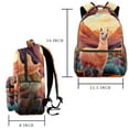 thumbnail image 2 of Lightweight Backpack Alpaca School Bag Travel Laptop Daypack for Men Women Casual Rucksack, 2 of 6