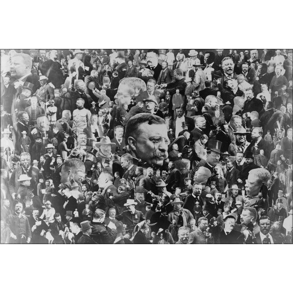 24"x36" Gallery Poster, Collage of President Theodore teddy Roosevelt pub1908