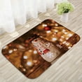 EHRWE Christmas Indoor Door Mat Christmas Sphere Christmas Tree Pattern