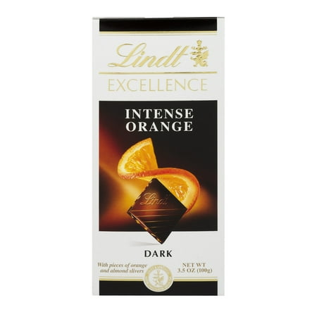 Lindt Excellence Dark Chocolate Intense Orange, 3.5 OZ