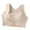 Khaki, variant on Sports Bras for Women High Support Front Closure Extra-Elastic Breathable Lace Trim Bra Yoga Underwear