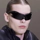 thumbnail image 3 of Gafas de sol envolventes de moda, gafas de sol deportivas con tonos ovalados negros, gafas estéticas cibernéticas para mujeres y hombres, 3 of 5
