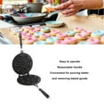 thumbnail image 4 of Waffle Cake Pan, Excellent Durability Donut  Cake Pan Aluminum Allo  For Making Small Cakes, 4 of 8