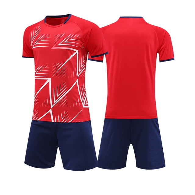 Odeerbi 4-14 Años Conjunto de Verano Para Niños de Atletismo Camiseta de Running de Secado Rápido Camiseta de Manga Corta Transpirable Camiseta de Manga Corta Con Degradado