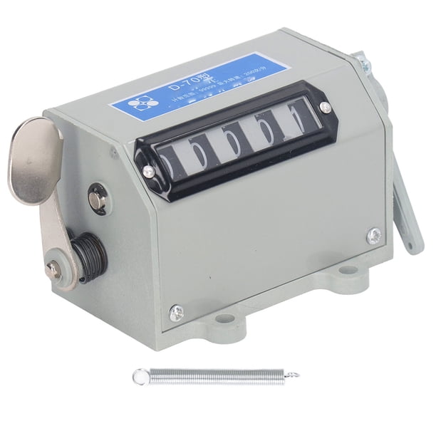 Contador de tracción de 5 dígitos, mecánico, reiniciable, manual, conteo de carreras, máquina herramienta precisa, 220 V