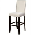 thumbnail image 2 of Linon Stewart Full Back Wood Bar Stool, 30" Seat Height, Black Finish with Glitz Fabric, 2 of 4