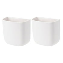 Worgeous 2pcs Multifunctional Storage Boxes Wall-mounted TV Controller Storage Holders