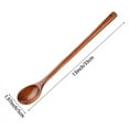 thumbnail image 2 of 3 Pcs Wooden Mixing Spoons Kitchen Soup Serving Spoons Long Handle Cooking Spoons for Kitchen Stirring Serving Cooking, 2 of 8