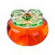 thumbnail image 2 of Nail Cup Gradient Color Covered Container Cup Liquid Wash Pen Glass Jewelry Box Persimmon Jewelry Box, 2 of 5