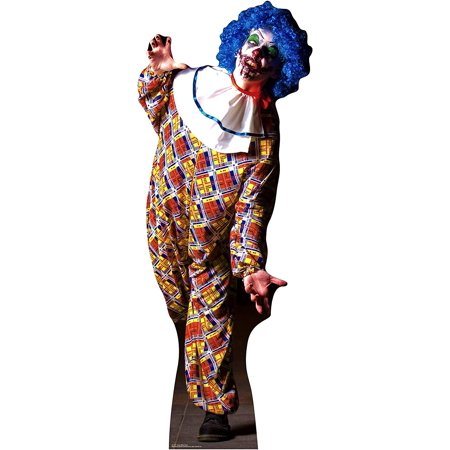 SC1071 IT is A Very Scary Male Clown Cardboard Cutout Standup