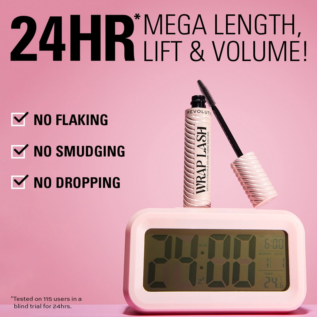 Revolution Wrap Lash Tubing Volumizing Mascara, High Intensity, Burgundy