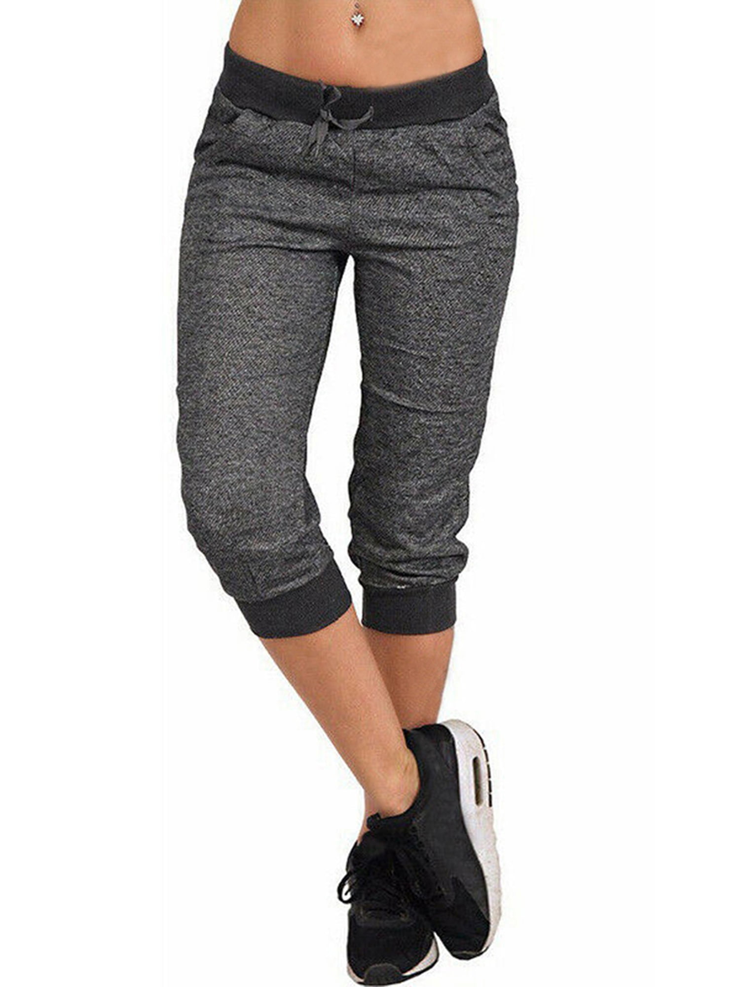 citgeett - Citgeett Women Sweatpants Capri Pants, Cropped Jogger ...