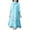 S2 Blue, variant on Chinese Cheongsam. Classic embroidery, sleeve, button - collar. Elegant women's clothing.