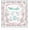 Blue Chinoiserie Crane, variant on Funny Pink Flamingo Mahjong Mat 31.5 x 31.5 in, Tropical Pink Bird Anti-Slip Noise-Reducing Mahjong Mat for Table Board, Games Tile Games, Poker and Cards