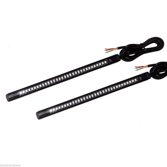 unbranded Motorcycle Light Waterproof LED 32Smd 3528 12V Brake Signal Light Negro Universal