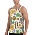 thumbnail image 2 of Lsque Beautiful African Womens Pattern Mens Tank Tops Muscle Athletic Quick Dry Sleeveless Workout Fitness T Shirts Beach Tank Top, Loose-fit Sleeveless Shirt for Men-4X-Large, 2 of 7