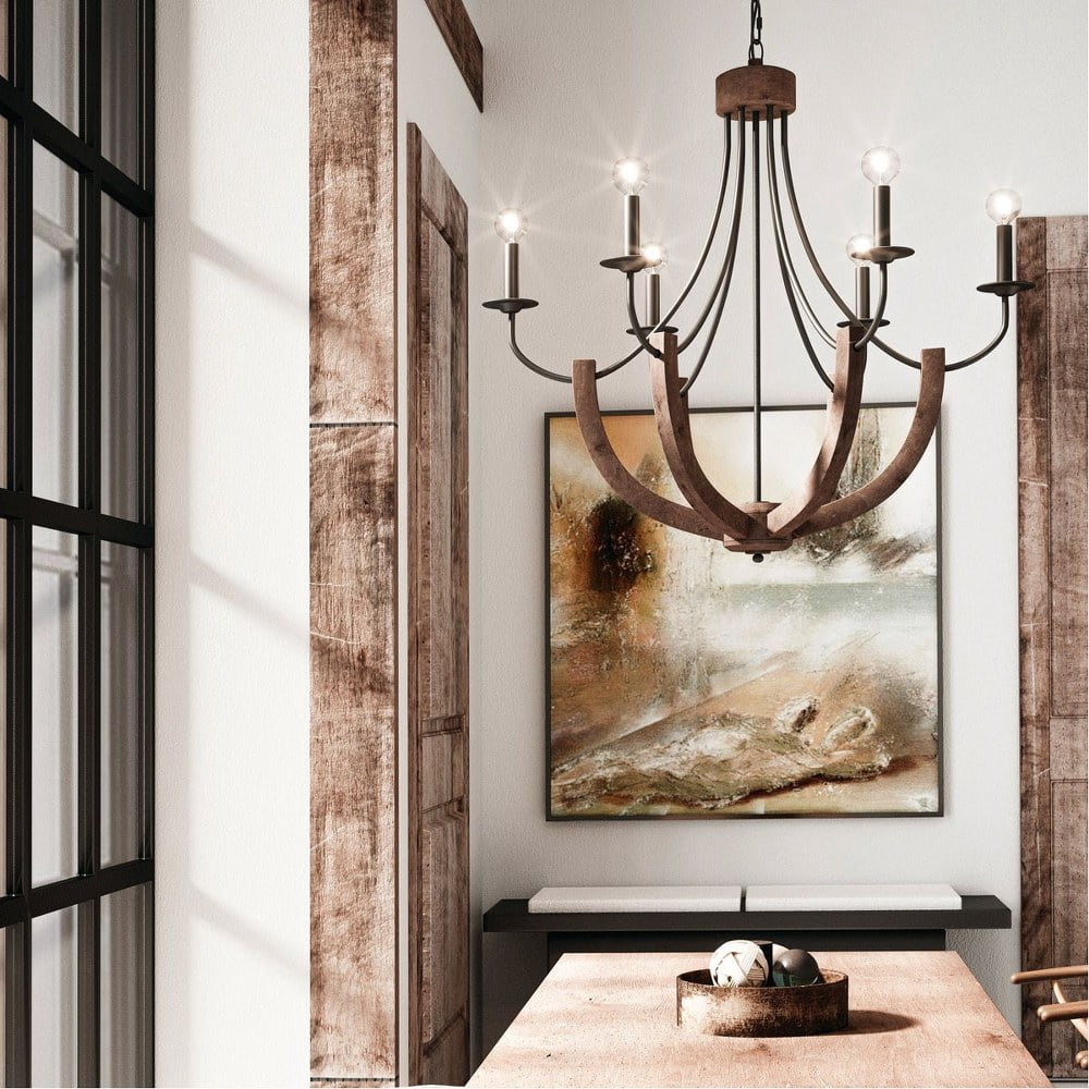 Capital Lighting - Tybee - Chandelier 6 Light Nordic Grey - in Industrial style