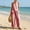 Red, variant on Dianli 2 Piece Sets for Women Summer Linen Plaid Two Piece Set V Neck Top and Wide Leg Pants Matching Outfit Stylish Casual Wear for Women Summer Vacation Travel and Daily Use Blue XXXL