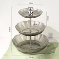 thumbnail image 2 of 2/3Layer Food Storage Tray Wedding Table Decoration Candy Snack Plate Cake Stand, 2 of 10