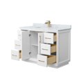 thumbnail image 2 of Wyndham Collection Wcf414148s-Nat-Unsmxx Strada 48" Free Standing Single Basin Vanity Set, 2 of 7