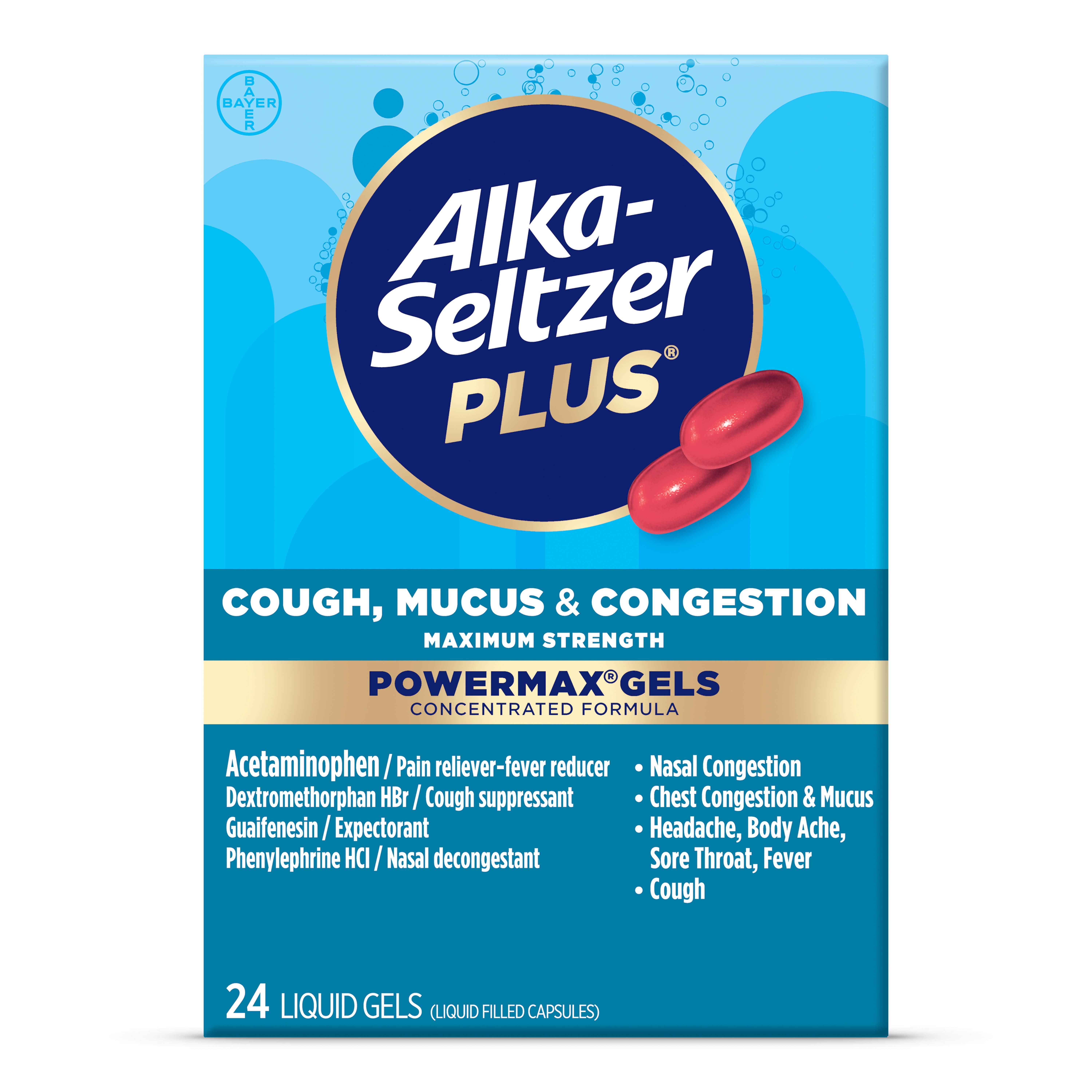 Alka-Seltzer Plus Maximum Strength Cough, Mucus & Congestion