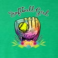 thumbnail image 3 of Wild Bobby, Colorful Softball Girl, Sports, Men Premium Tri Blend Tee, Envy, Small, 3 of 5