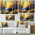thumbnail image 4 of Designart Golden Birch Woods II Canvas Wall Art, 4 of 5