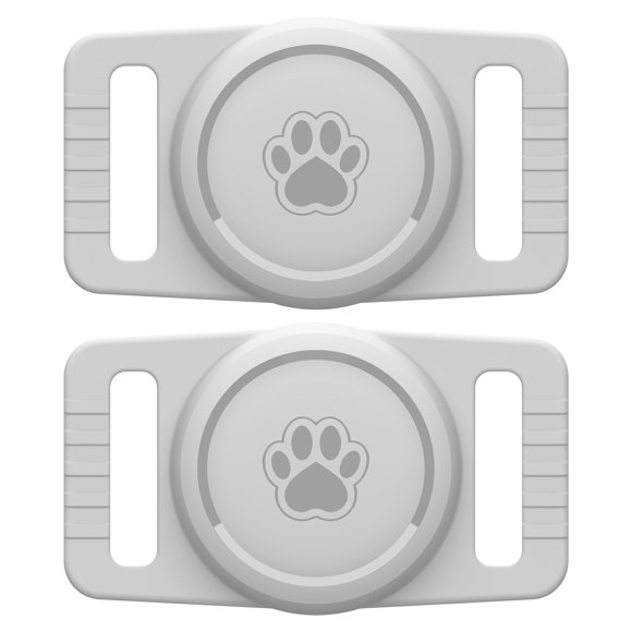 Soporte para collar de perro GOCII de silicona impermeable, paquete de 2