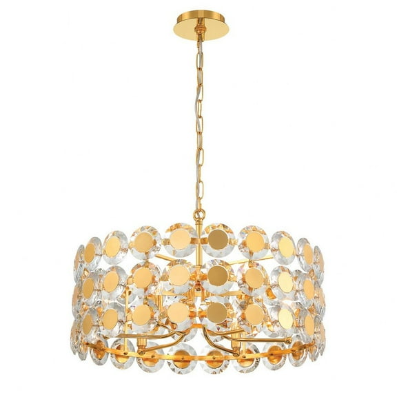Eurofase Lighting - Perrene - 6 Light Pendant In Glam Style-14 Inches Tall and
