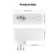 thumbnail image 4 of Tuya Smart Power Socket WiFi Remote Control Outlet Home Office Wireless Voice Control Power Socket Brasil Plug Inevent EL002025-00B, 4 of 7