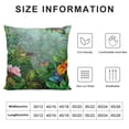 thumbnail image 5 of GOSMITH Tropical Plants Outdoor Pillow Shams, Decorative Pillowcases Cushion Case, Soft Throw Pillow Covers Waterproof Pillow Case, Watercolor Monstera Palm Leaves with Flowers Birds White, 5 of 5