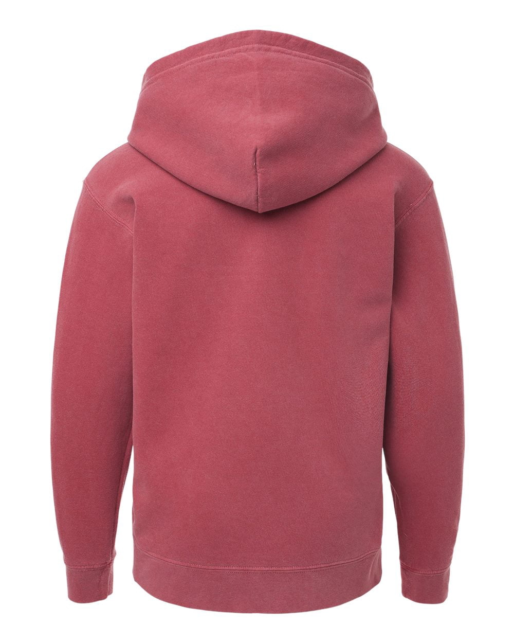 Comfort Colors 1467Y Garment-Dyed Youth Lightweight Fleece Hooded Sweatshirt-CRIMSON-M