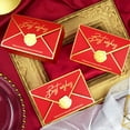 thumbnail image 3 of 50Pcs Unique Envelope Shape Paper Candy Box Candy Holder Wedding Party Accessories DecorationRed, 3 of 11