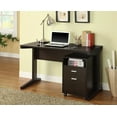 thumbnail image 2 of Cartesian 2 PC Home office desk and File Cabinet in Cappuccino, 2 of 7