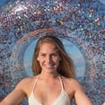 thumbnail image 3 of EIMELI  X  48 Inch Glitter Swim Ring for Pool Beach Lake Glitter Pool Inflatable Swim Tube Glitter Swim Ring for Kids  Adults Glitter Pool Floating Tube Inflatable Pool Float Glitter Pool, 3 of 6