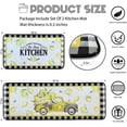 thumbnail image 3 of Lemon Kitchen Rugs,Non Skid Washable Microfiber mats for Kitchen Floor, Lemon Truck Theme Kitchen Cushioned Runner Rug Decor Sets of 2 Pieces,17"x 47"+17"x 30", 3 of 6