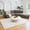 Cream, Beige, Light Gray / Malilinao, variant on Hauteloom Lunao Farmhouse Living Room Bedroom Moroccan Square Pattern Abstract Area Rug - Soft Shaggy High Low Carpet - High Pile - Bohemian, Boho - Gray, Brown, Beige, Cream - 5'3" x 7'