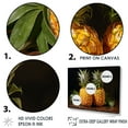 thumbnail image 3 of Designart "Delightful Golden Harvest Of Pineapples" Pineapples Floater Framed Canvas Prints, 3 of 5