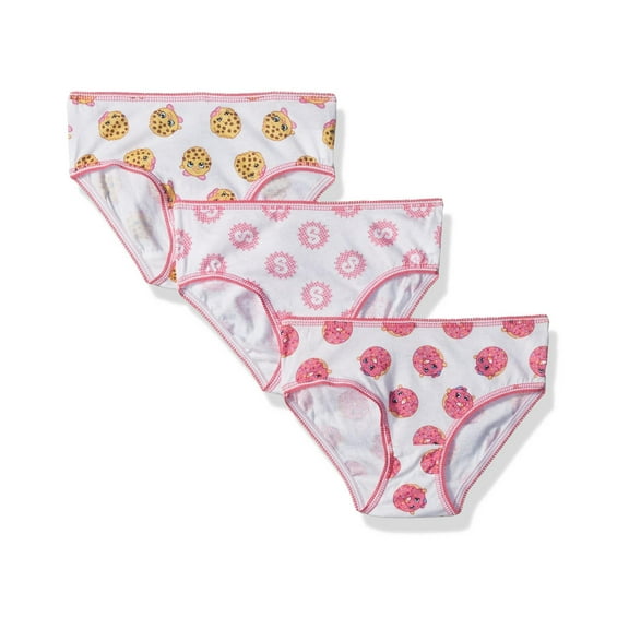 Shopkins Kooky Cookie Girls Underwear, 3 Pack Panties (Little Girls & Big Girls)
