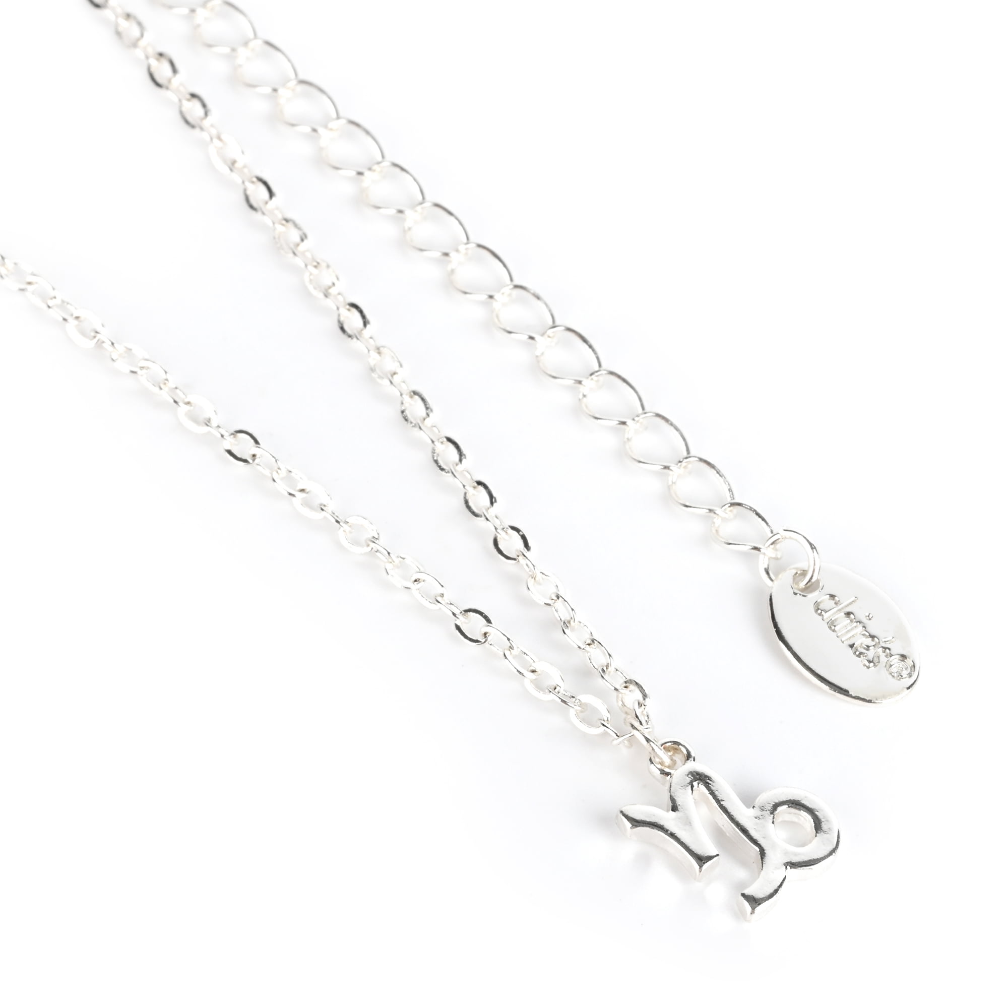 Claire's Girls Silver Zodiac Capricorn Necklace Set, Lobster