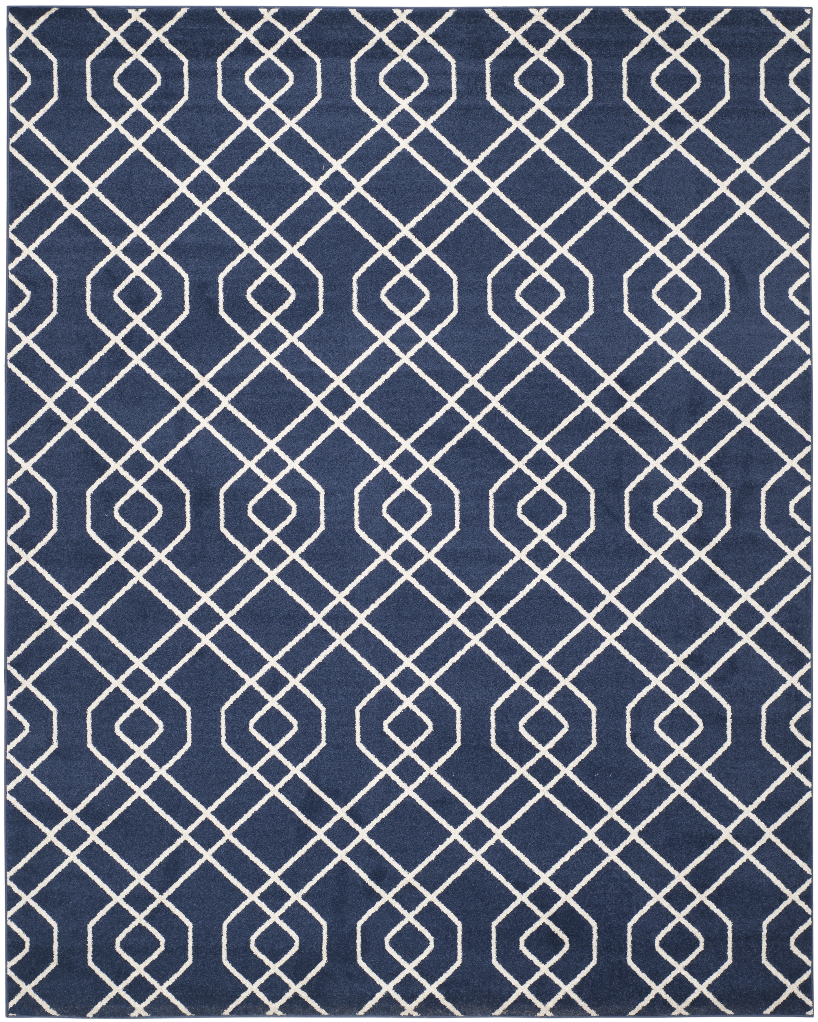 Safavieh Amherst Roseann Geometric Area Rug, Navy/Beige, 9' x 12'