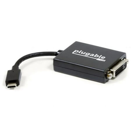 UPC: 0819927011057 | Plugable USB C to DVI Adapter – Connect Your USB-C Laptop to a DVI Display up to 1920×1200 – Compatible with 2017 and later Mac and Windows PCs