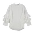 thumbnail image 1 of Alfani Blusa con volantes en niveles para mujer, blanca, mediana Alfani con volantes, 1 of 1