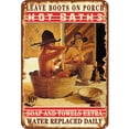 thumbnail image 1 of Placa Metal Vintage para Mujer Baño Pintura Hierro Rectangular Pared 30x40cm, 1 of 9