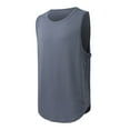 thumbnail image 4 of Men's Athletic Tank Top Summer Workout Thin Strap Breathable Muscle Shirt Lightweight Loose Fit Solid Color Casual Sportswear Activewear Gym Vest Top Mens Muscle Gym Tank Top Breathable Sleeveless Shirts for Active Men, 4 of 4