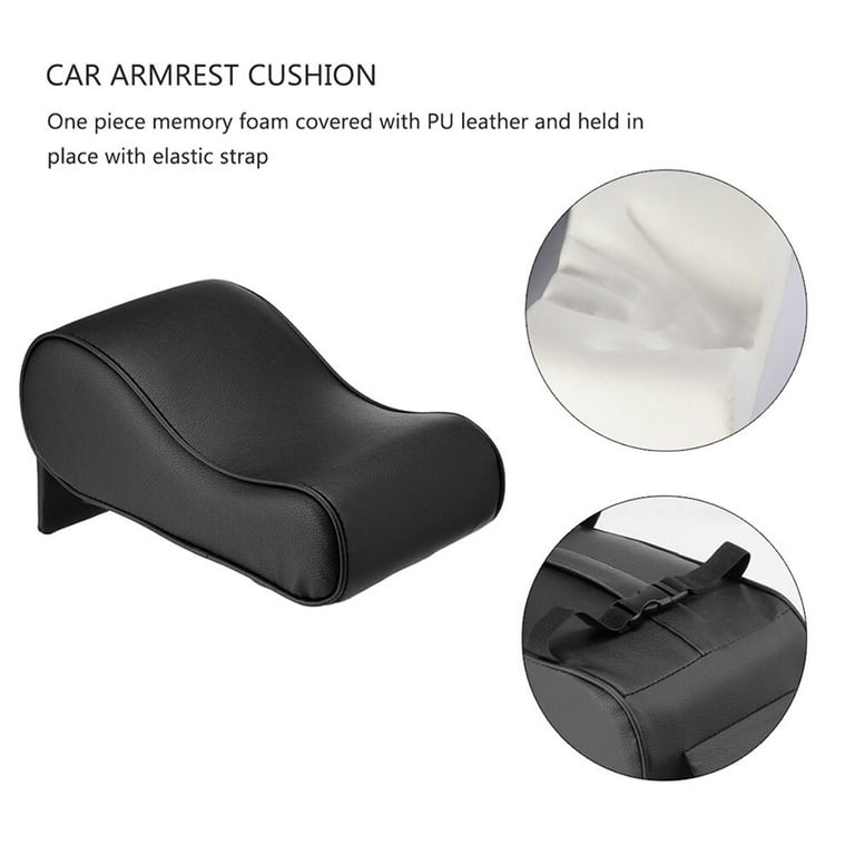 Edylinn Car Center Console Armrest Pad Cover Cushion, Car Interior Soft  Armrest Compatible With MG Astor - 7D Black