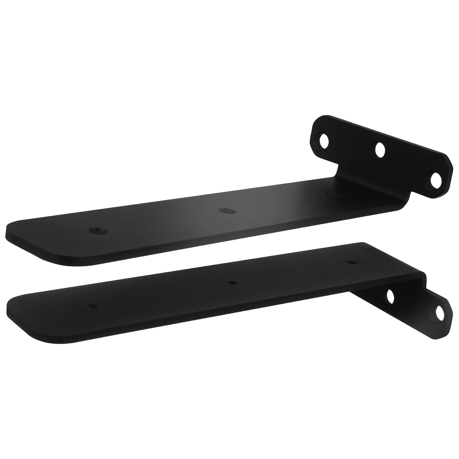 Raindrops 2-Pack Heavy Duty L-Shaped Metal Floating Shelf Brackets Wall Mount Supports for Shelving Hardware