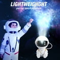 thumbnail image 6 of Astronaut Projector Night Light, Star Projector Galaxy Night Light, Astronaut Starry Nebula Ceiling LED Lamp with Timer and Remote, Gift for Kids Adults for Bedroom, Christmas, Birthdays, White, 6 of 11