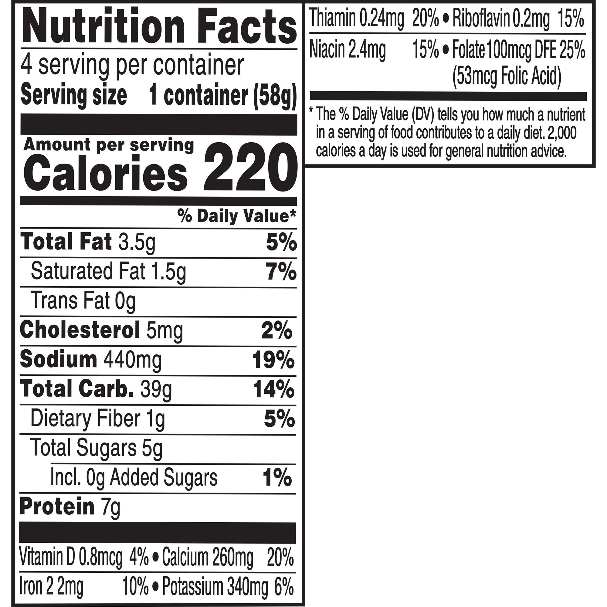 Mac A Roni Pasta with Flavored Sauce Creamy White Cheddar, 2.04 oz 4 Count Cups